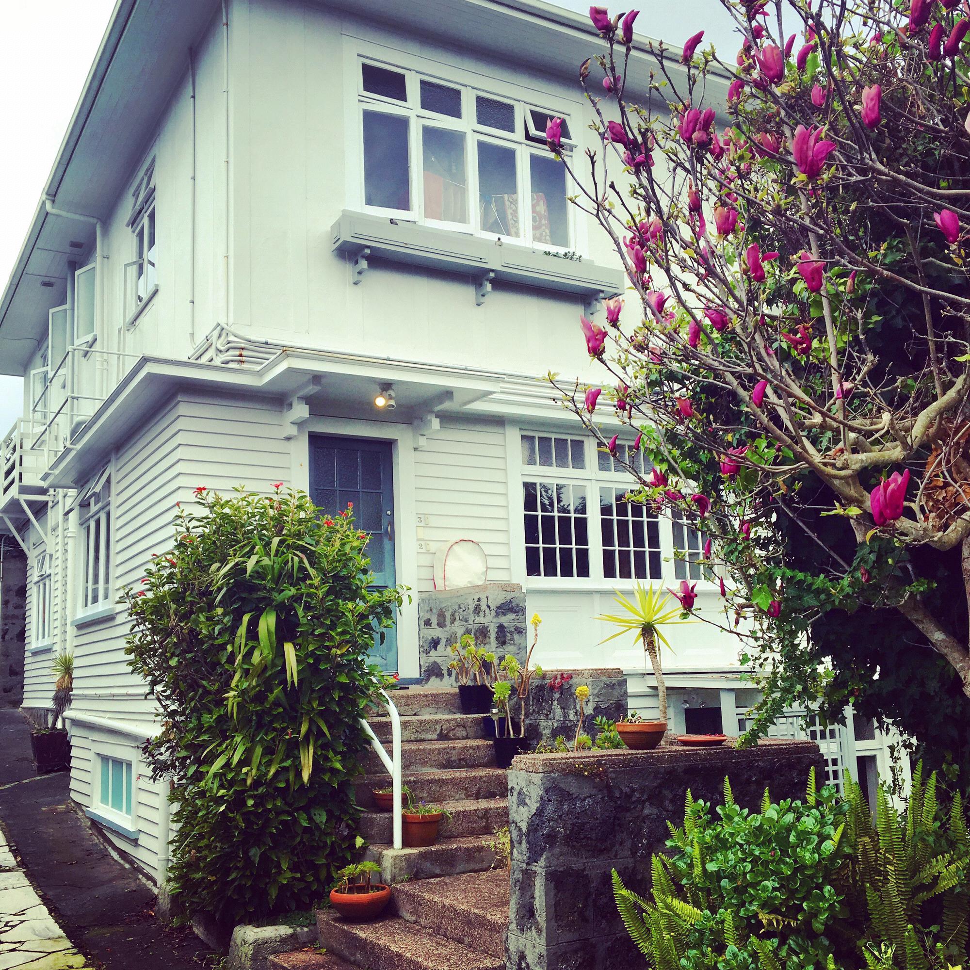 Our first home together - good old Woodford Road in New Zealand!