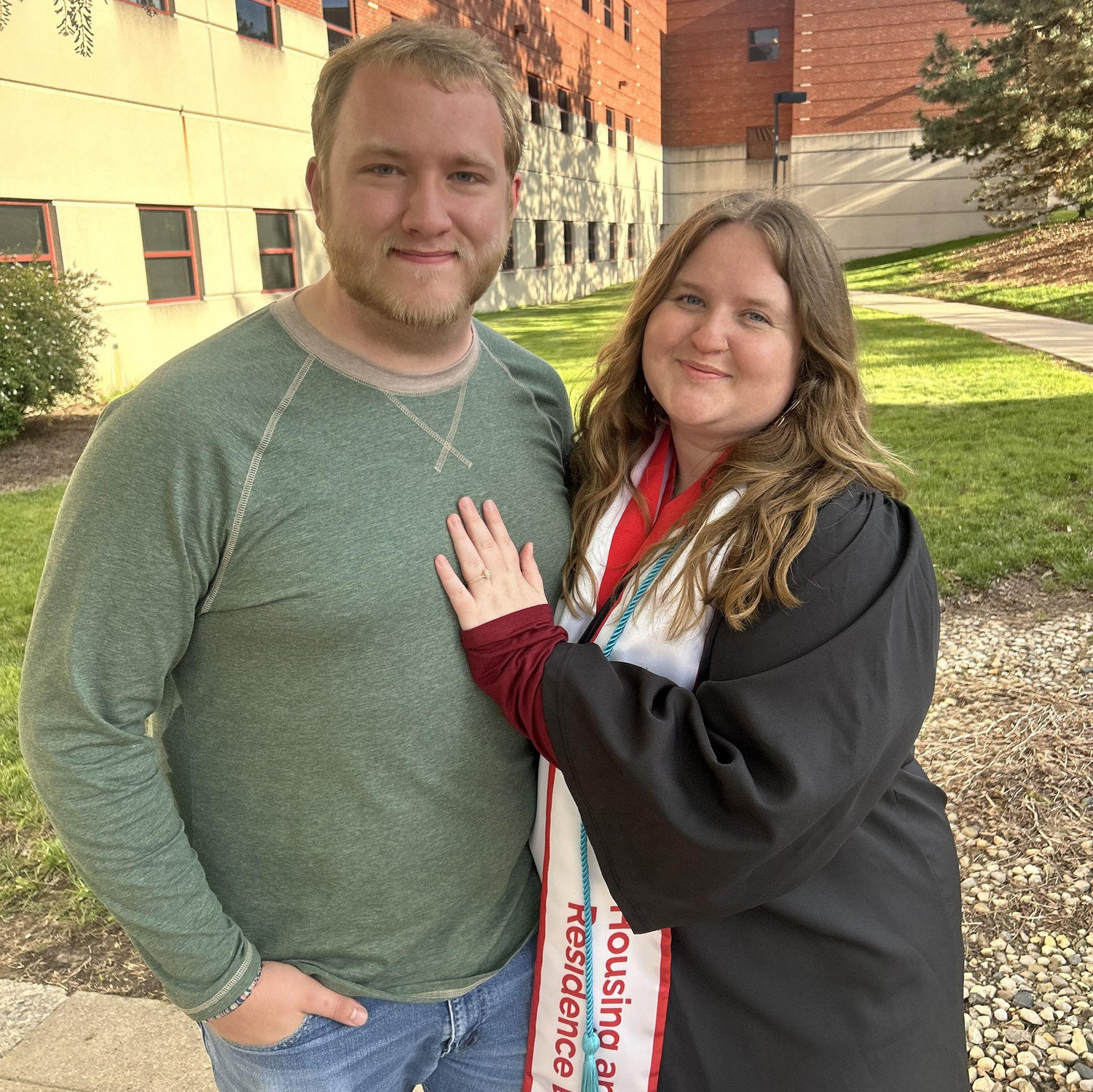 Us celebrating Emma's graduation from college!