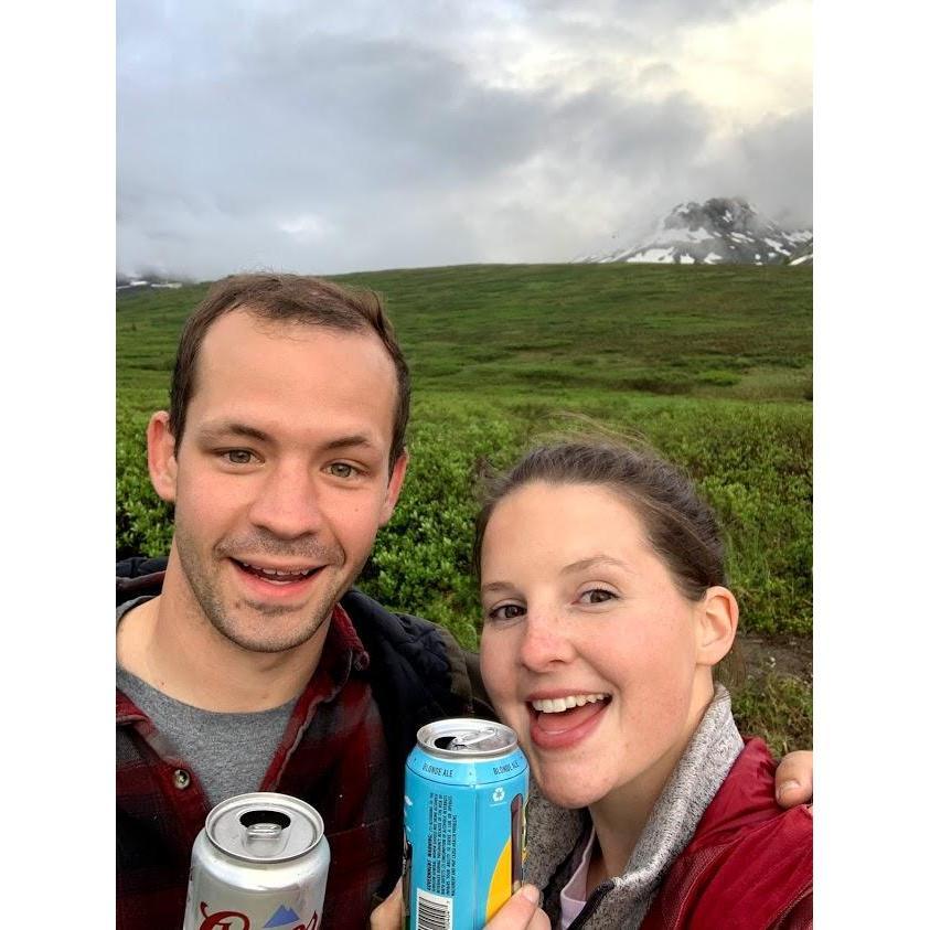 Beers while camping at Hatcher Pass!