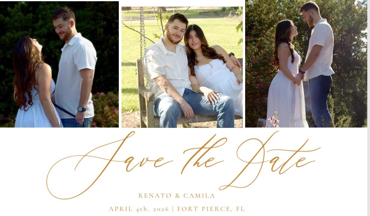 The Wedding Website of Camila Posada Cubides and Renato De Rada Wagner