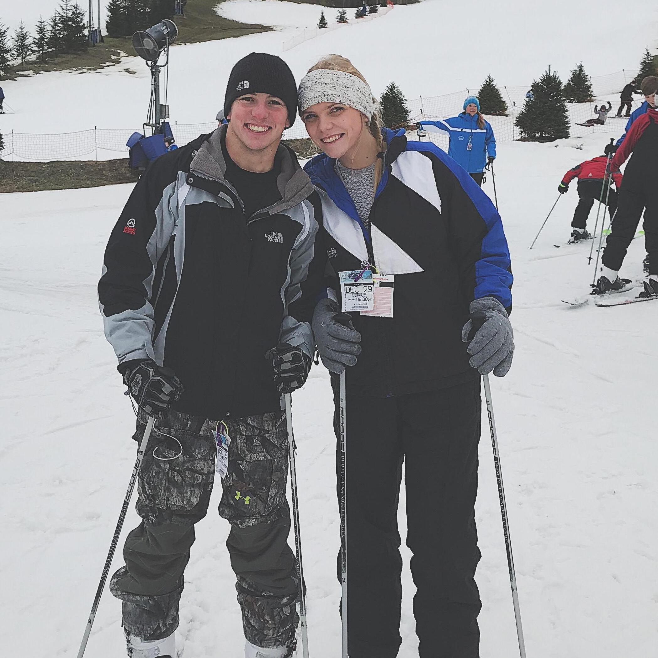 Our first ski trip.