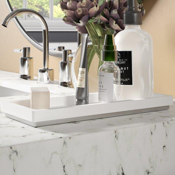 Eiland Metal Trim Amenity Bathroom Accessory Tray