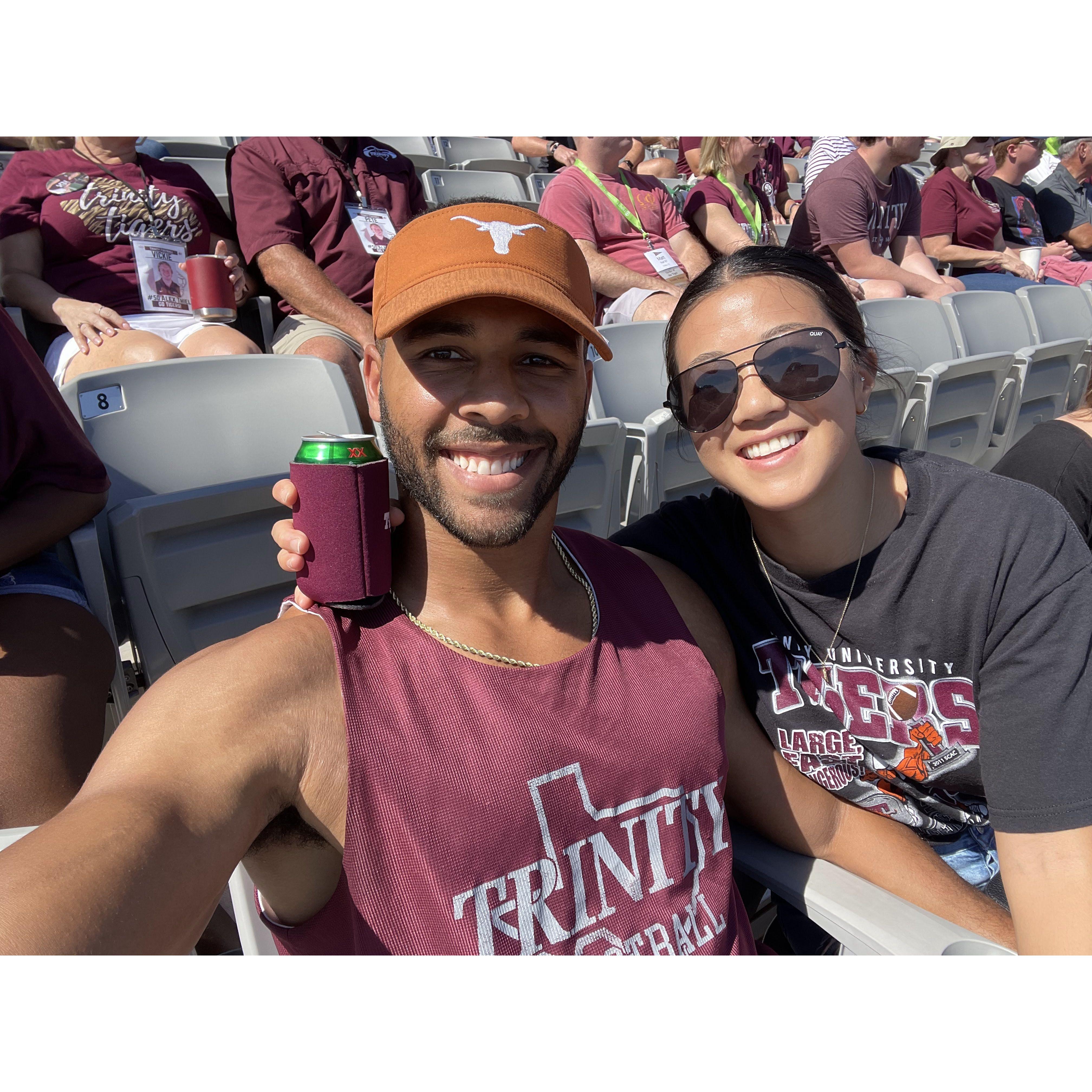 Supporting out Alma Mater, Trinity University!