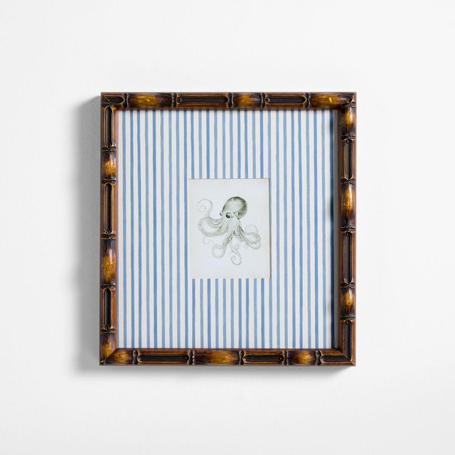 Octopus Framed Wall Art Print by Jake Arnold