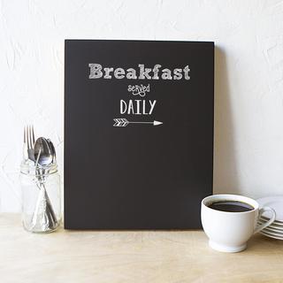 Personalized Breakfast Menu Chalkboard