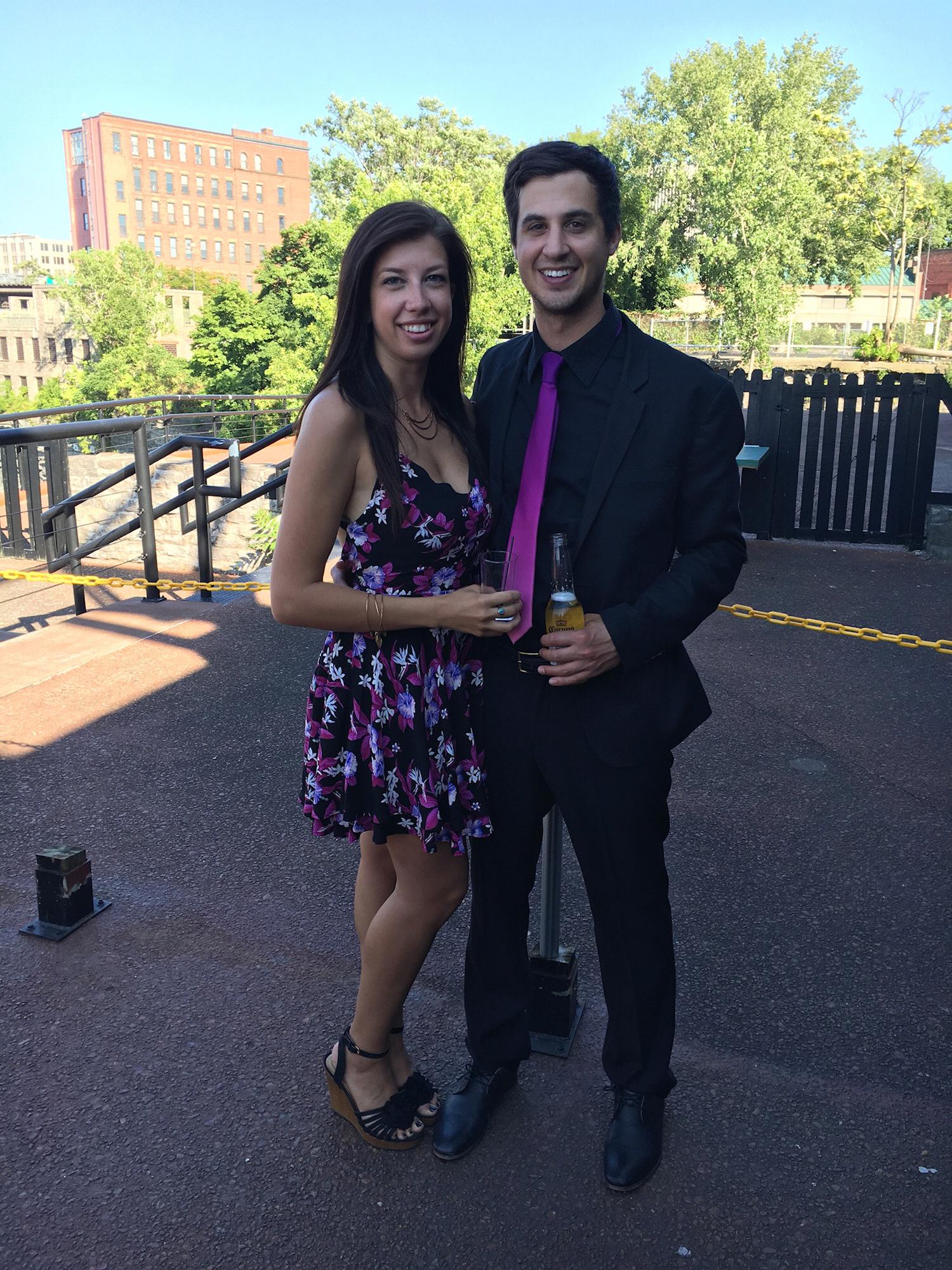 Joe & Corinne's Wedding - our first time as wedding dates!