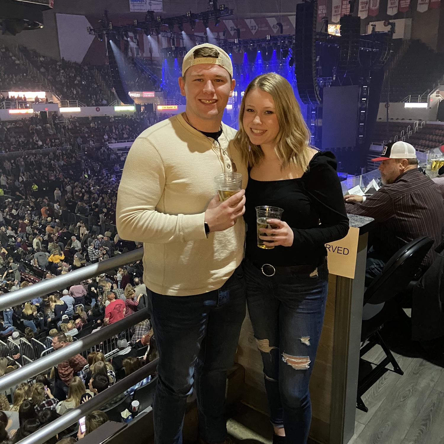February 2020 - Our first concert together - Luke Combs