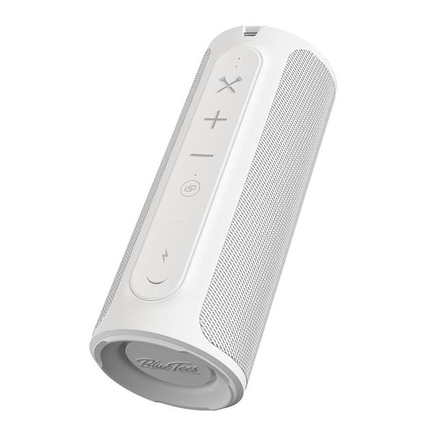 Blue Tees Golf The Player Magnetic Bluetooth Speaker Securely Attaches to Golf Cart - IPX7 Waterproof - USB Charge Out - White