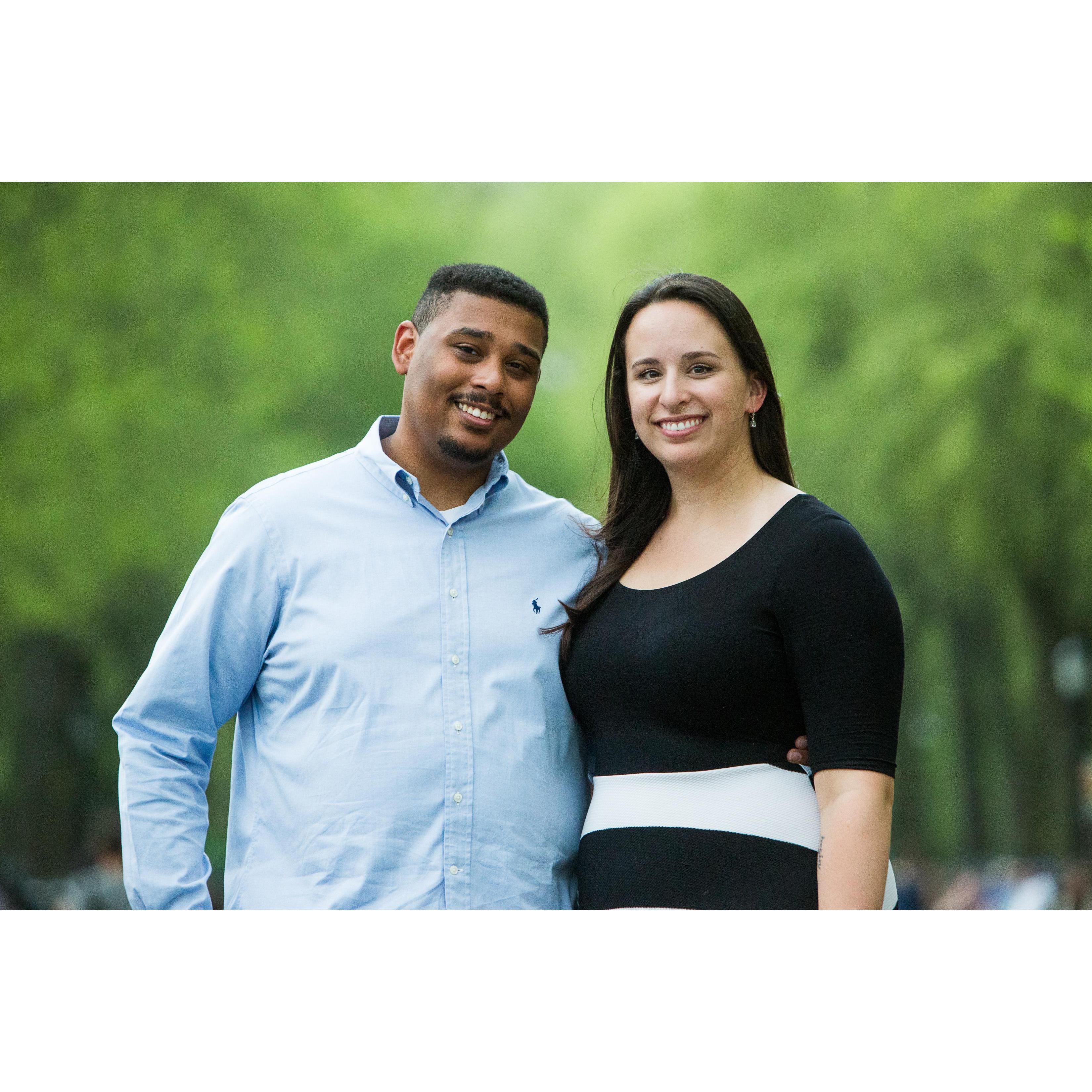 Engagement photos in Central Park