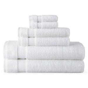 Royal Velvet® Luxury Egyptian Cotton Loops 6-pc. Bath Towel Set Bright White