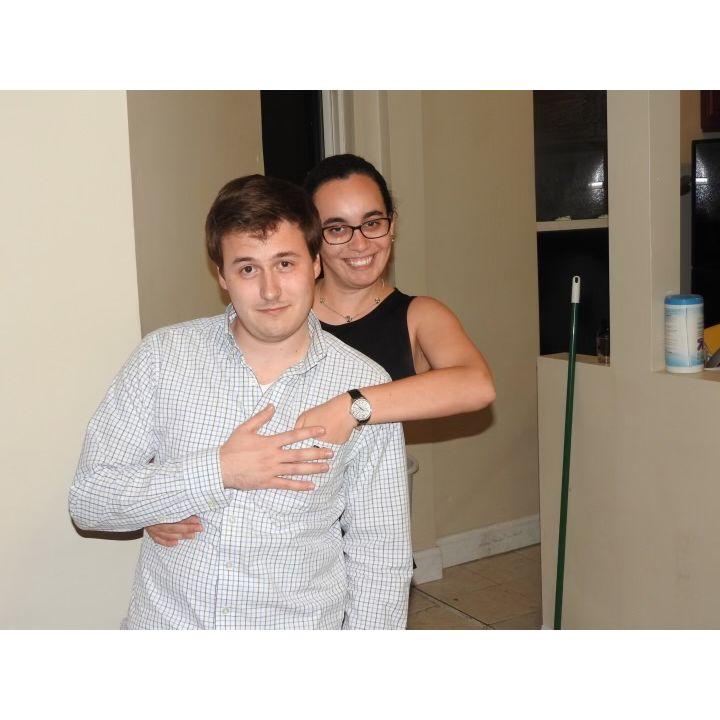 Our first pic together in the first Somerville apartment