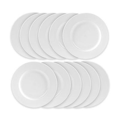 Everyday White® by Fitz and Floyd® Rimmed Salad Plates in White (Set of 12)