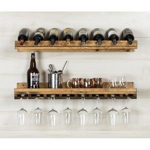 Wenonah 2 Piece 8 Bottle Wall Mounted Wine Rack Set