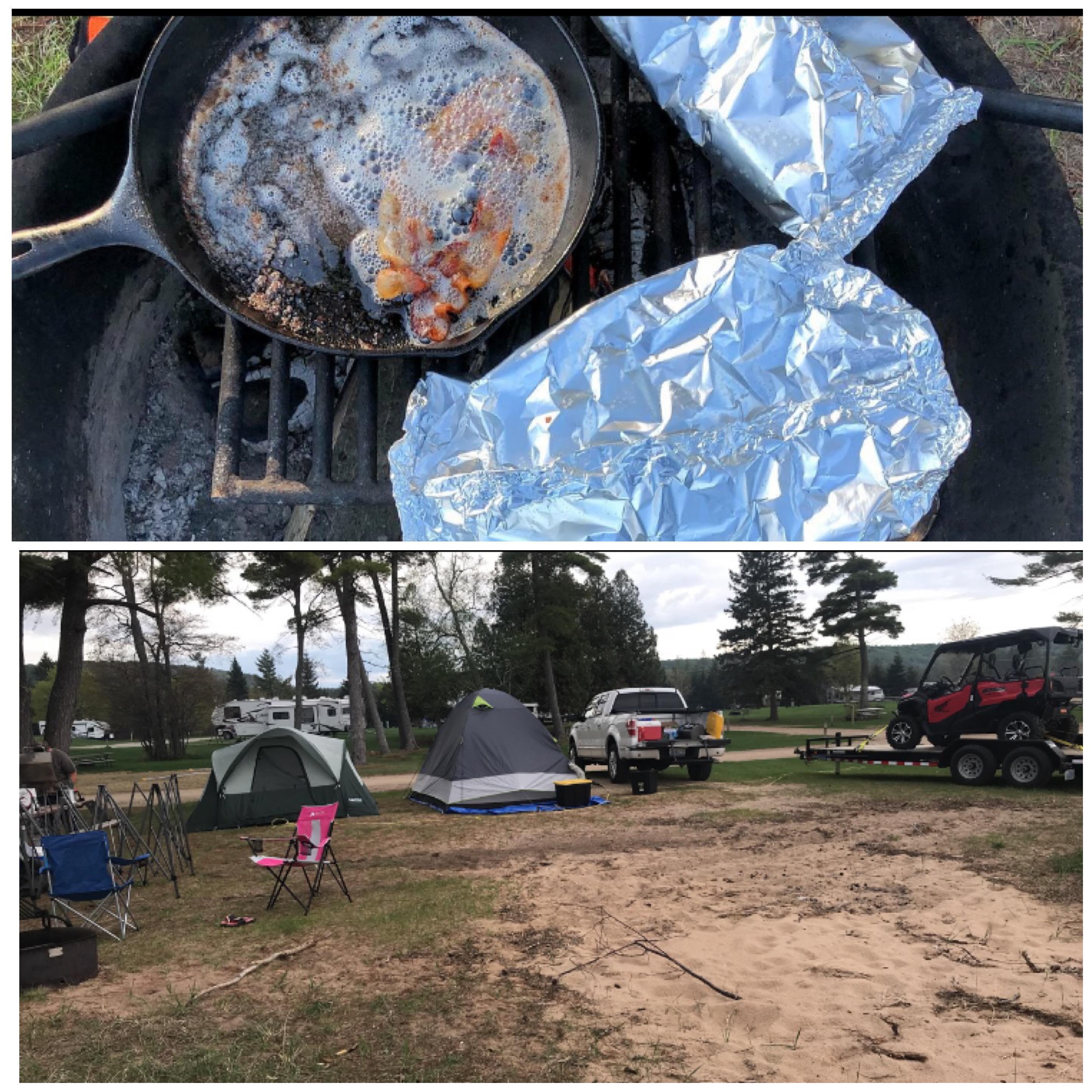 We love to go camping! Not in the fancy campers but in a tent! This is a way we can disconnect from reality and unplug from the web!