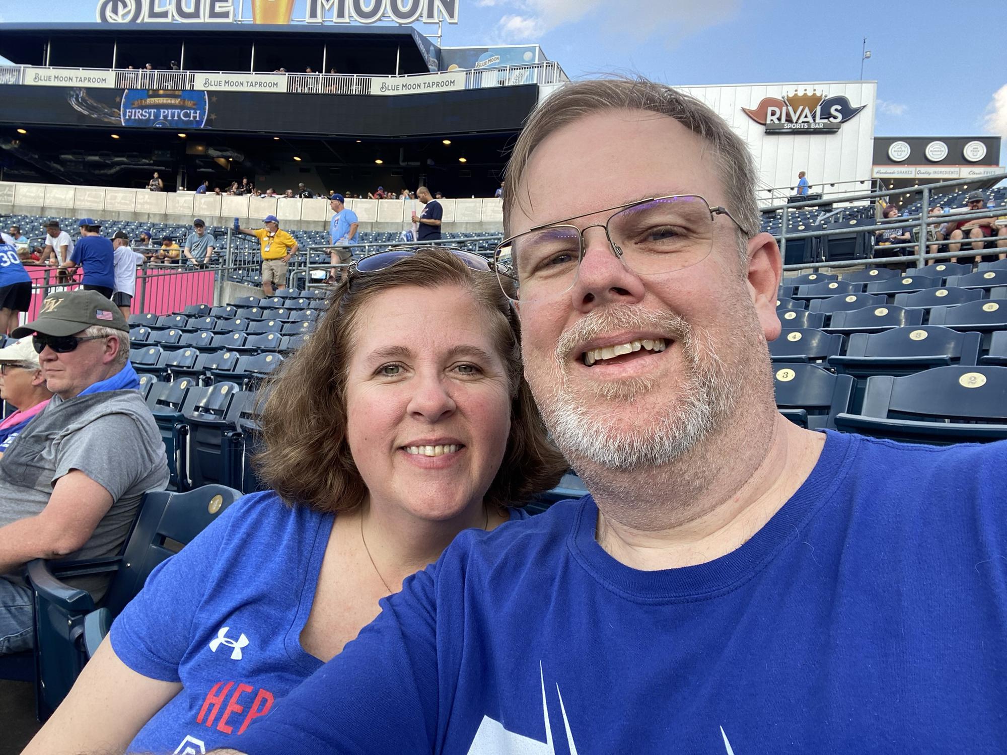 Knocking another baseball stadium off of David’s bucket list. Kaufman stadium in KC.