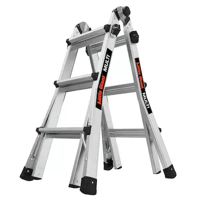 Little Giant Multi M13 Aluminum 14.3-ft Reach Type 1A- 300-lb Capacity Telescoping Multi-Position Ladder
