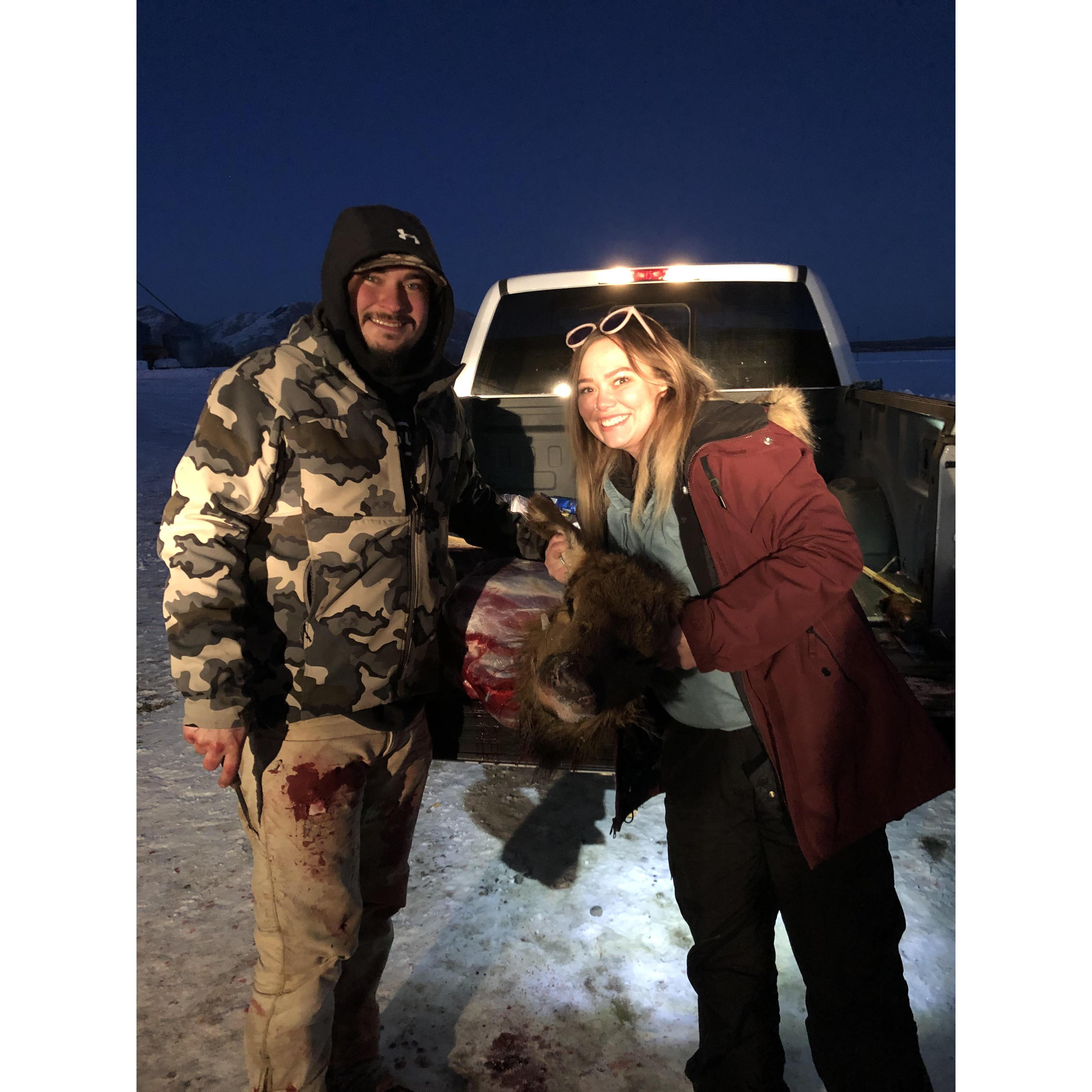 It was so cold, but we got it done! So exciting!