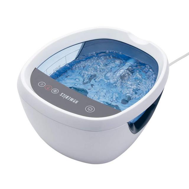 HoMedics® Shiatsu Bliss Footbath with Heat Boost, Foot Spa Massager, Deep Kneading Pedicure Tub, Vibrating Bubbles with Soothing Heat, Portable at-Home Spa