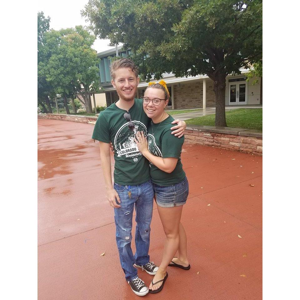 Reppin' our Ram Pride! College was such a great for us, and it was during those years that we really fell in love with everything about each other