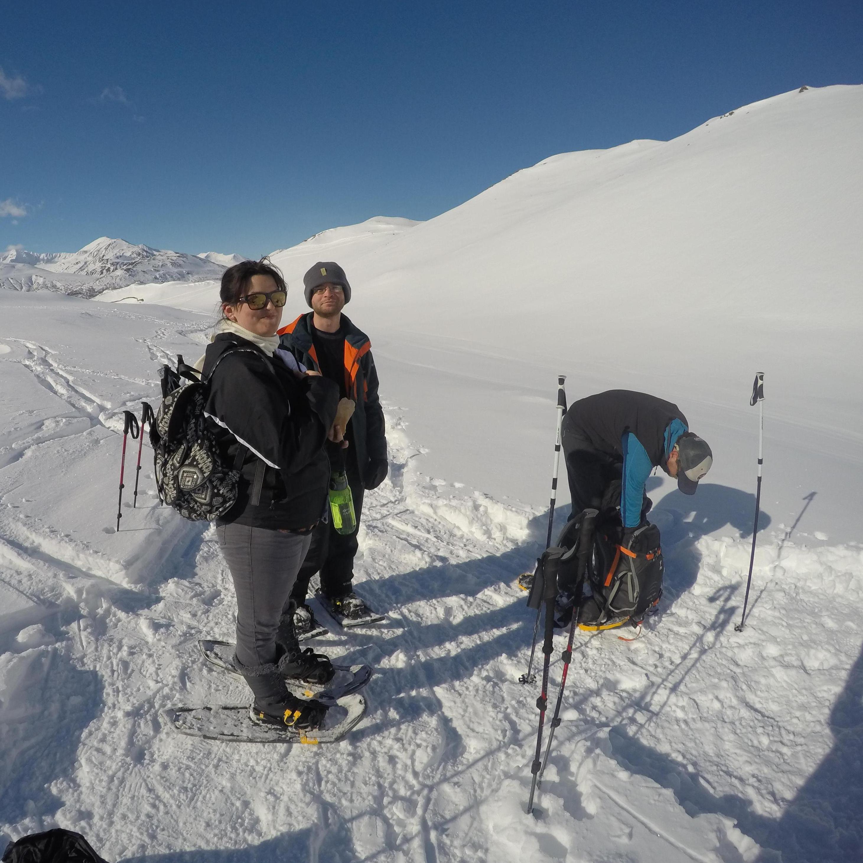 Hiking to see an ice cave
