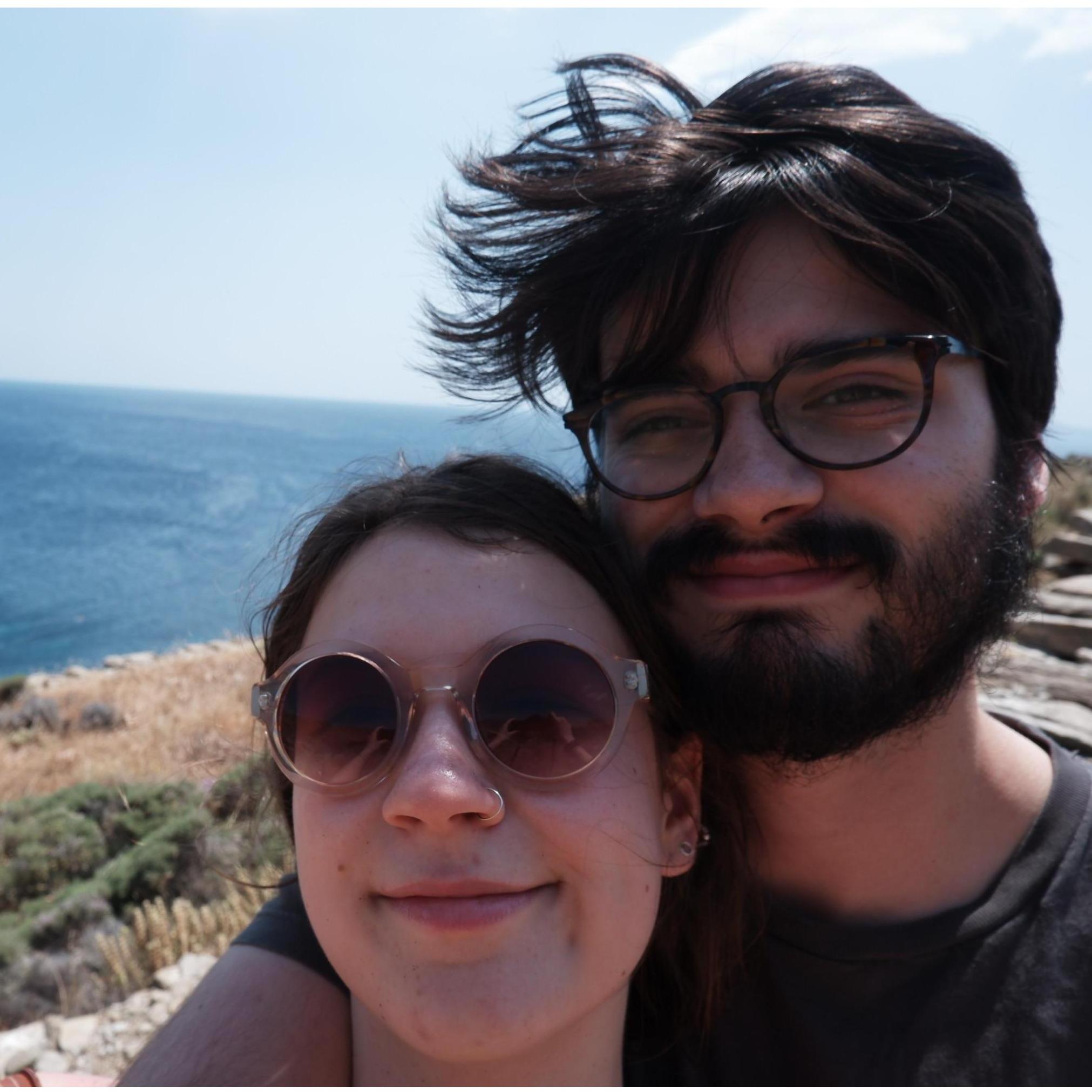 Our trip to Greece during our semesters abroad.