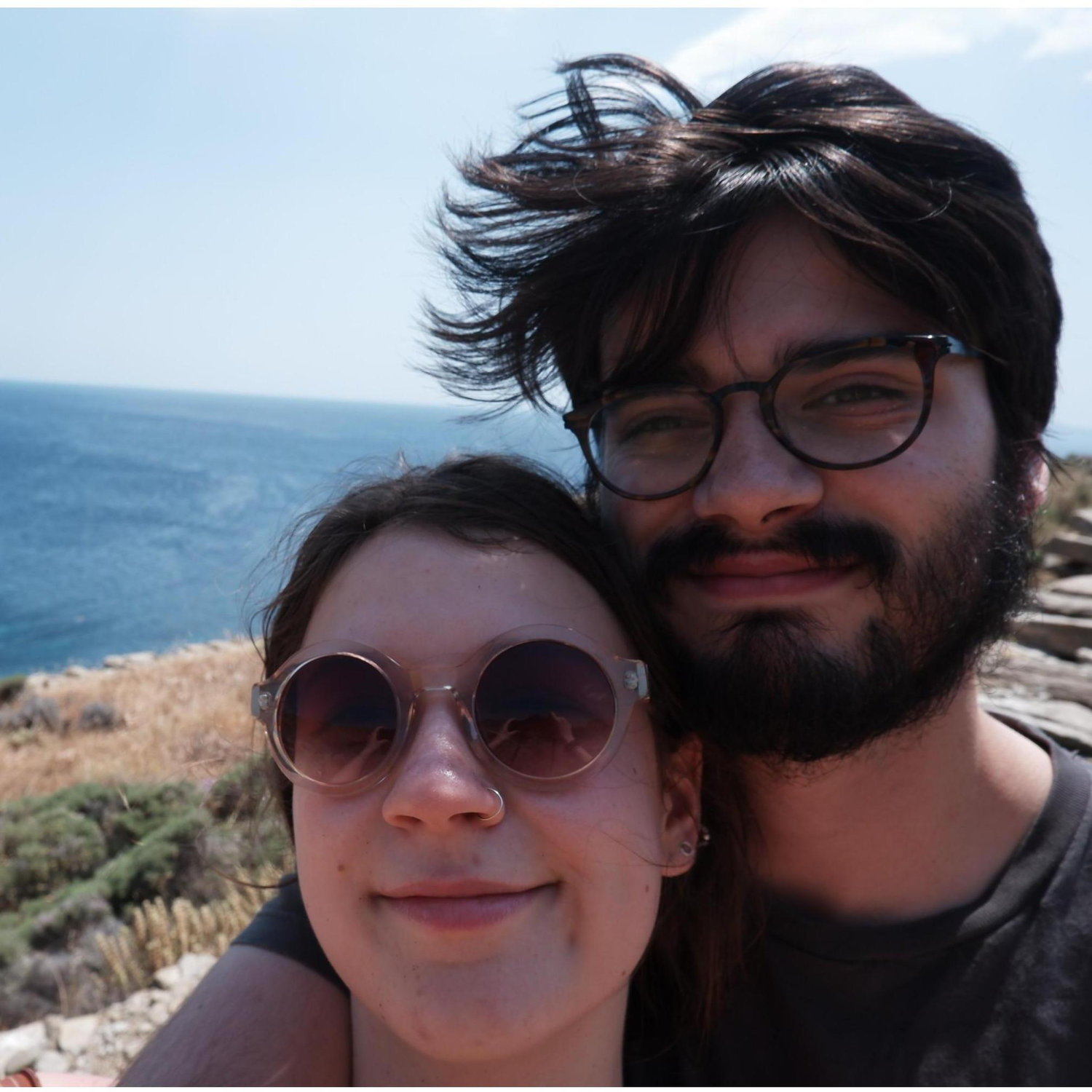 Our trip to Greece during our semesters abroad.