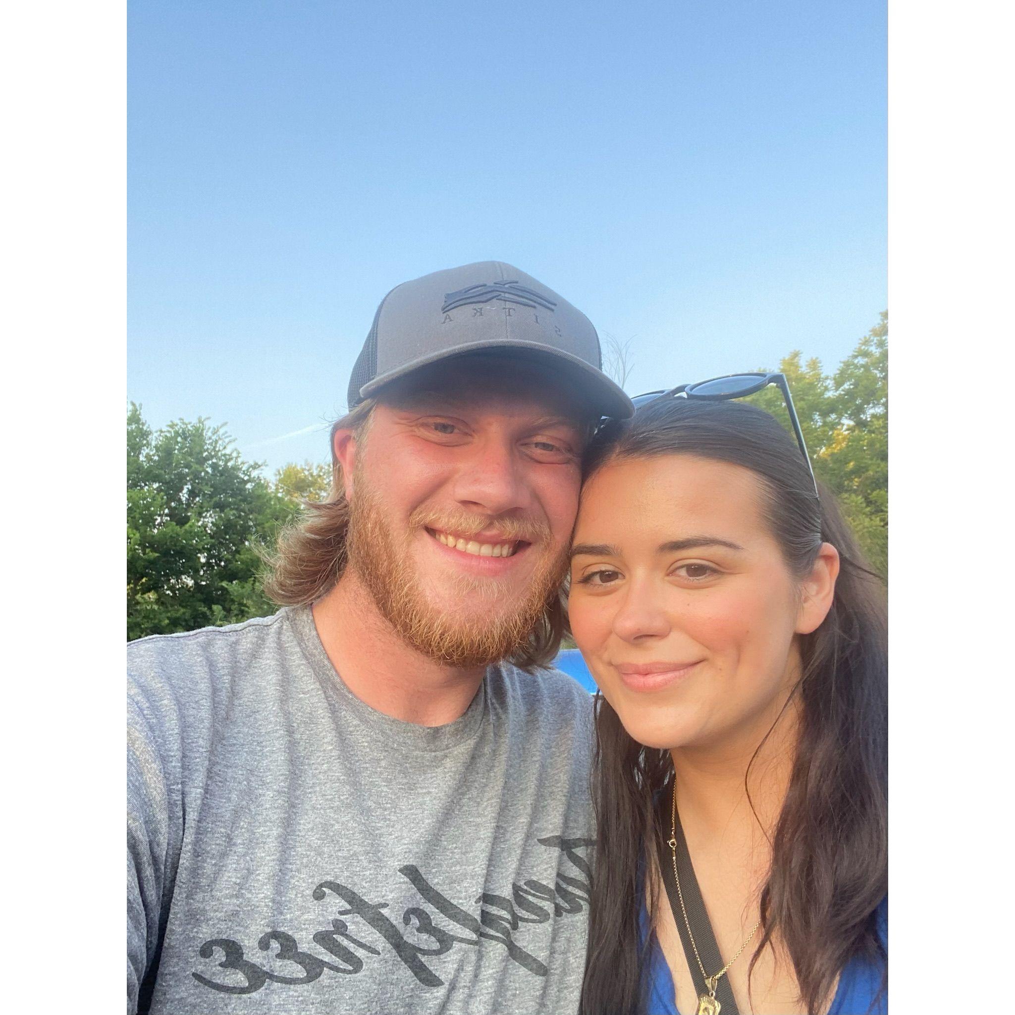 Our first photo together