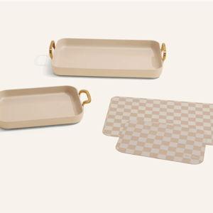 Essentials Griddle Pan Set - Cream