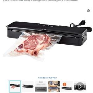 Anova Culinary Vacuum Sealer, Slim & Compact, Includes 10 Pre-Cut Bags (BPA-Free), Wet & Dry Dual Food Vacuum Sealer Machine for Sous Vide and Long-Term Storage, 2-Year Warranty