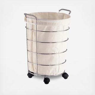 Laundry Basket with Canvas Bag