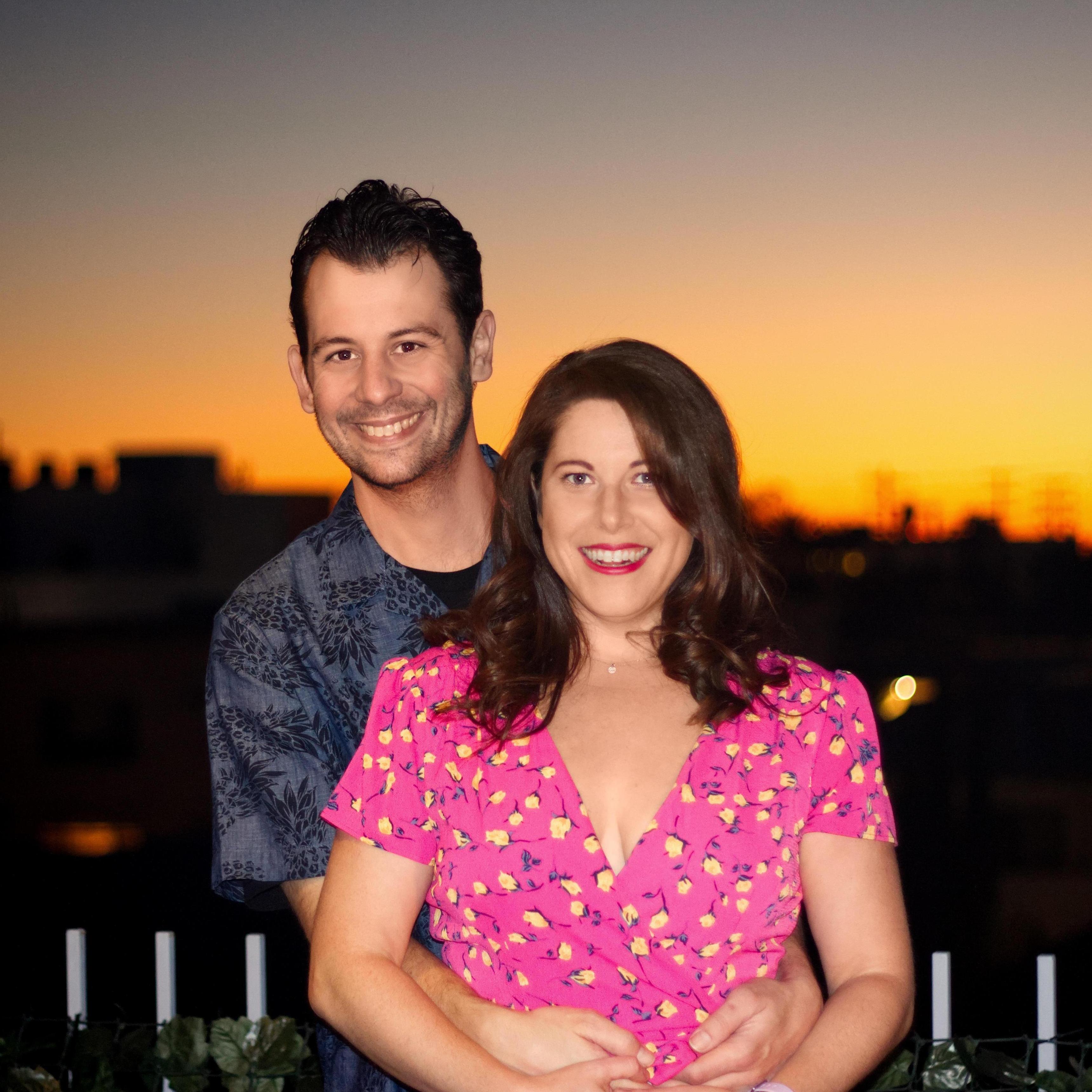 One of our favorite photos from the balcony of our apartment in West L.A.