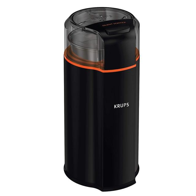 KRUPS Silent Vortex Electric Grinder for Spice, Dry Herbs and Coffee, 12-Cups, Black