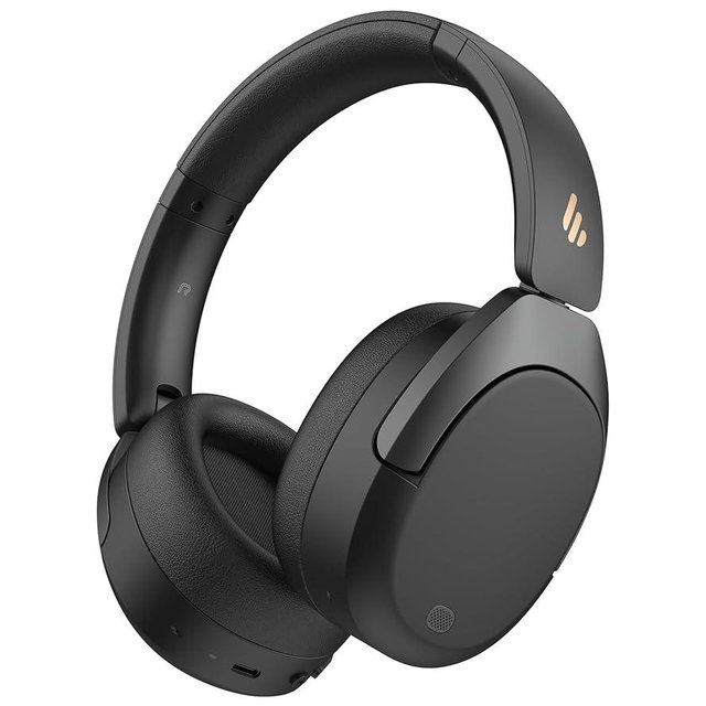 Edifier W830NB Wireless Over Ear Headphones with -45dB Active Noise Cancelling, 94H Playtime, LDAC Hi-Res Sound, Spatial Audio, Fast Charging, Multipoint Connection, Bluetooth V5.4 - Black