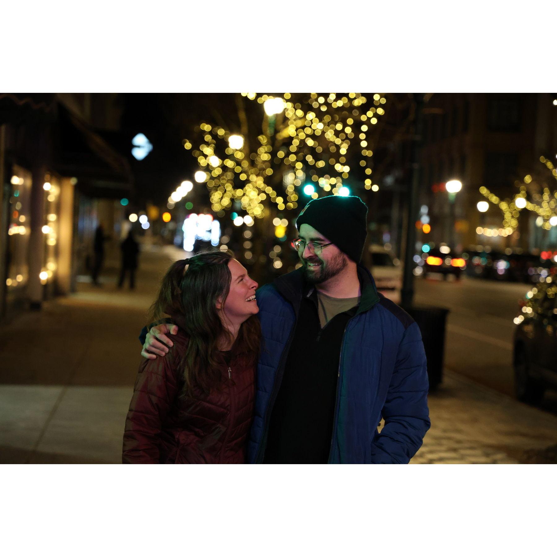 Marie and Austin in Downtown Syracuse