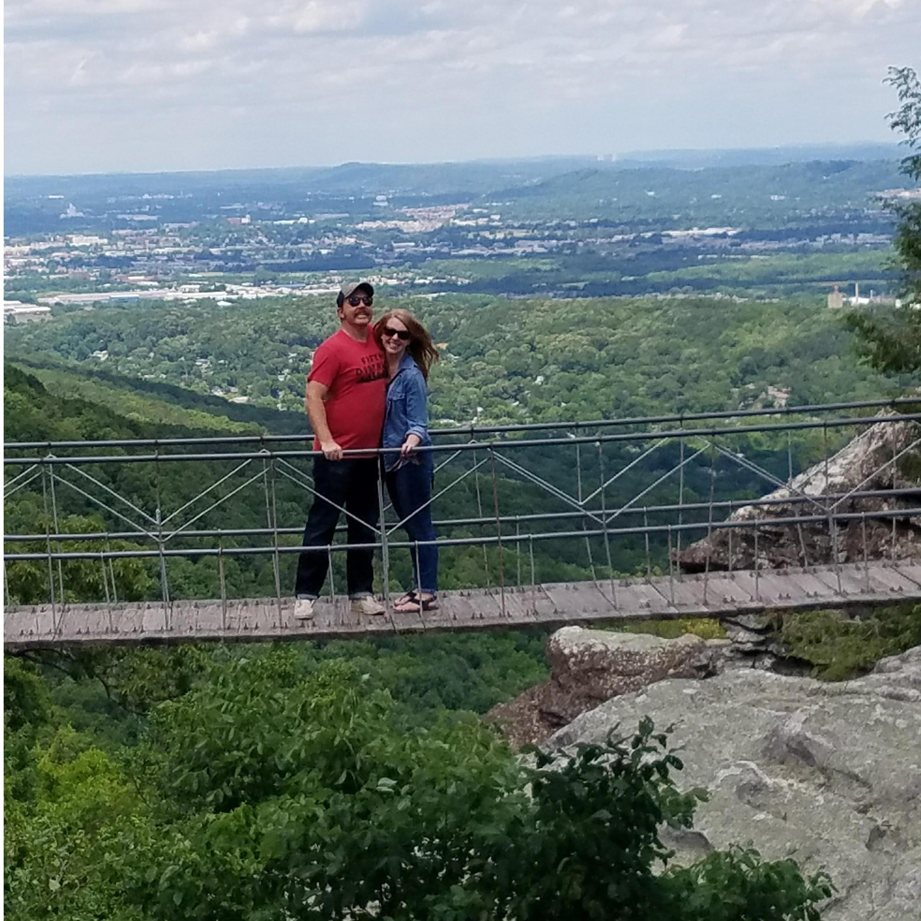 On our first trip together. We made a killer playlist.