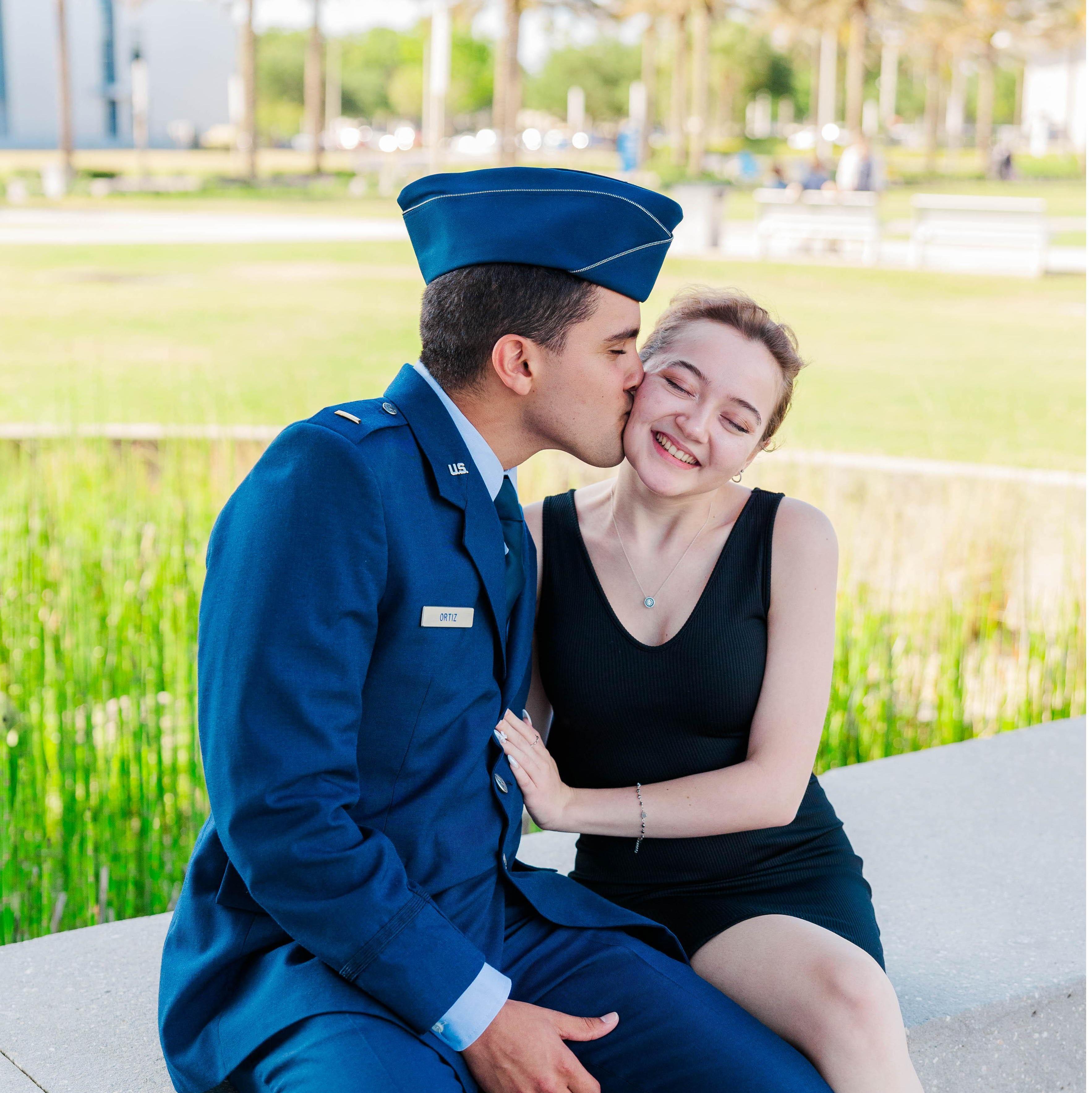 Gabriel's Air Force pinning ceremony in May 2024.