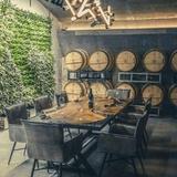 Cave wine tasting at Slate Theory Winery