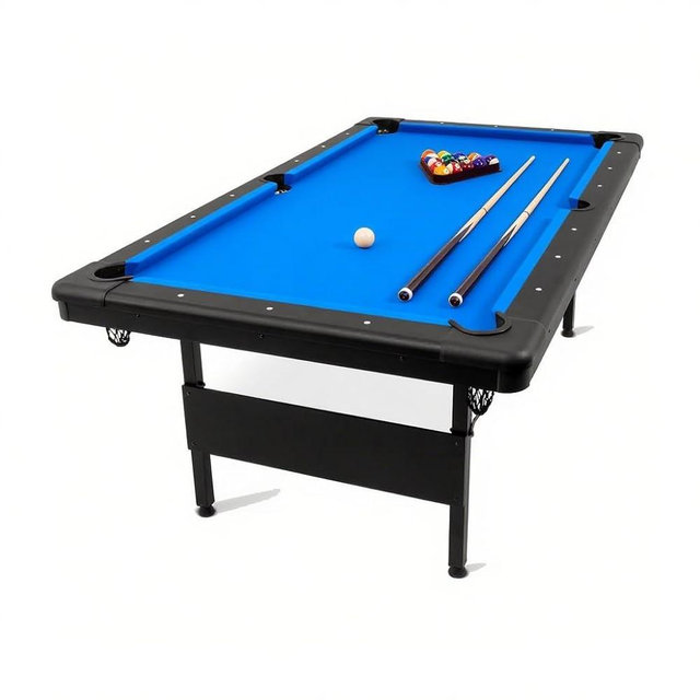 7 FT Portable Folding Pool Table - Complete Billiards Set with Balls, Cues & Accessories - for Game Rooms, Apartments & Offices