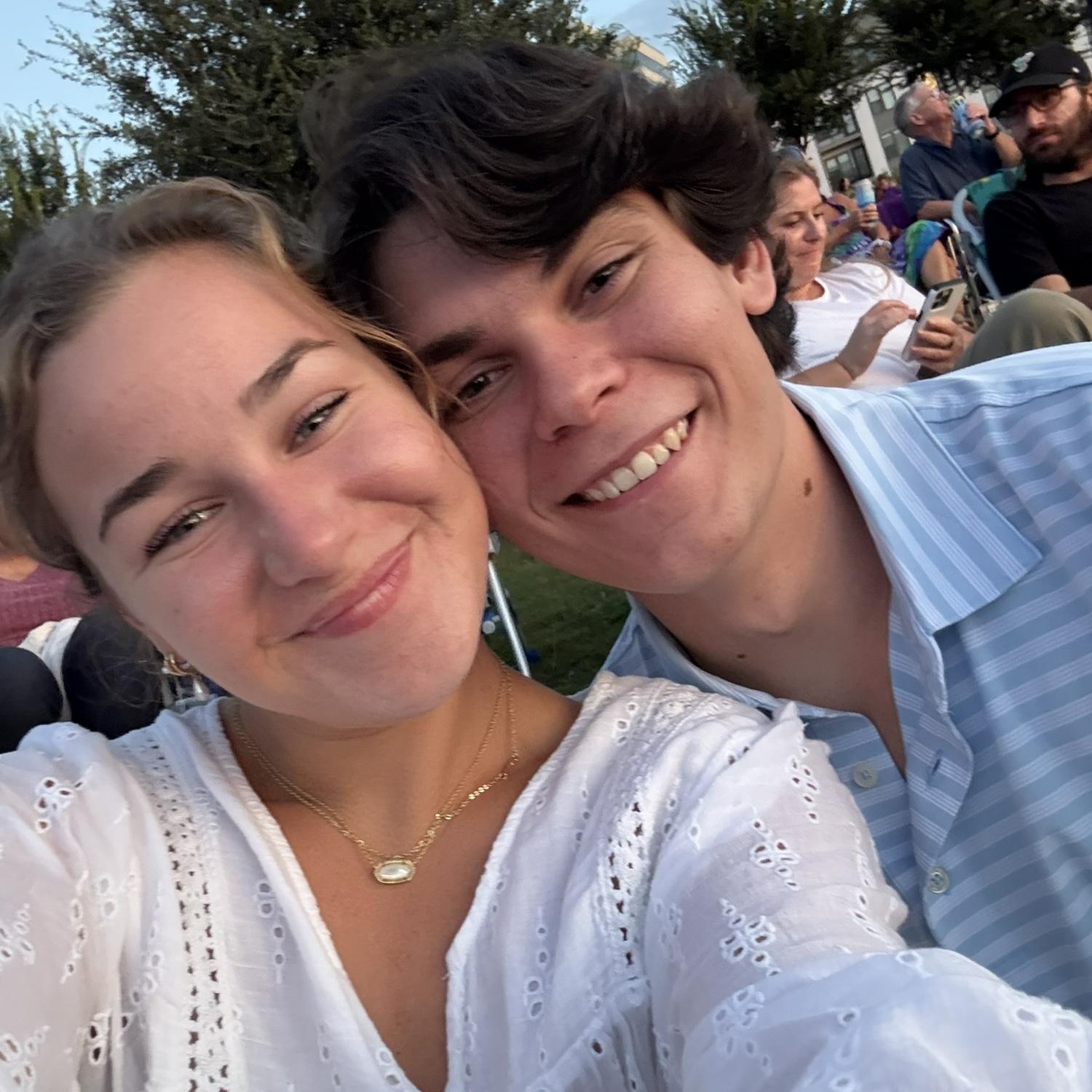 August 2025 - Celebrating the sweet engagement season that we are in whenever we can. Now so excited that long distance will be over soon!