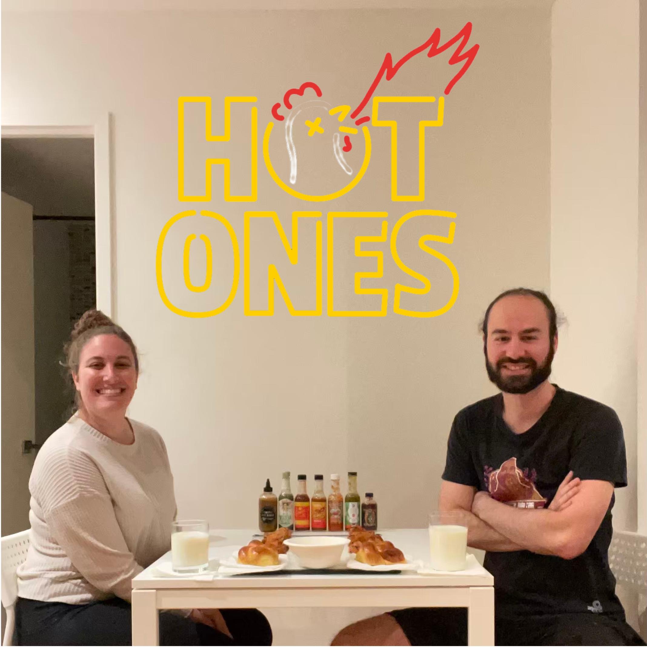 A self-timer photo right before we played our own version of Hot Ones (the hottest sauce has been sitting in our refrigerator for 3 years untouched aside from this day).