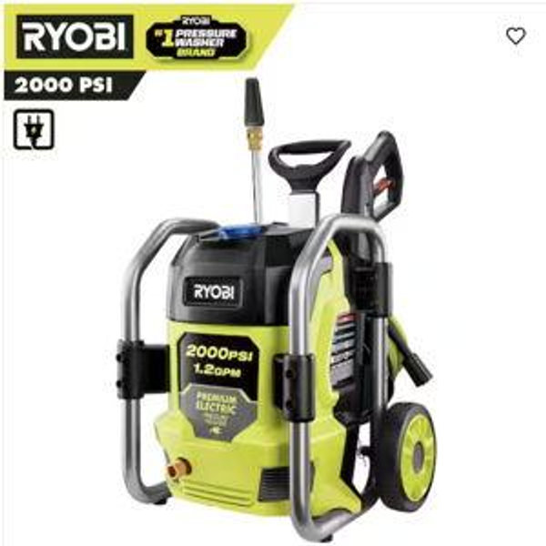RYOBI 2000 PSI 1.2 GPM Cold Water Corded Electric Pressure Washer