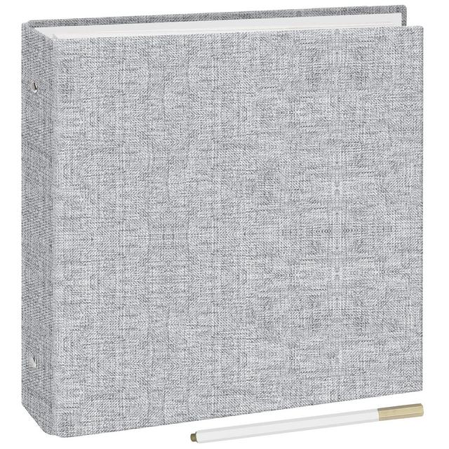 Photo Album Self Adhesive 60 Pages DIY Scrapbook for 3 Ring Binder Hold 4x6 5x7 8x10 Photos Large Photo Album Book with Writing Space for Wedding Family Baby Travel