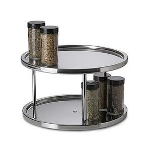 Stainless Steel Two-Tier Turntable