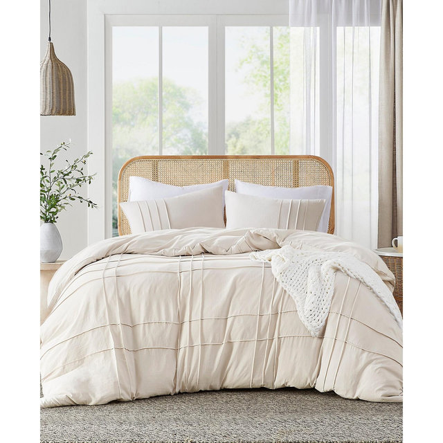 510 Design Porter Washed Pleated 3-Pc. Duvet Cover Set, King/California King