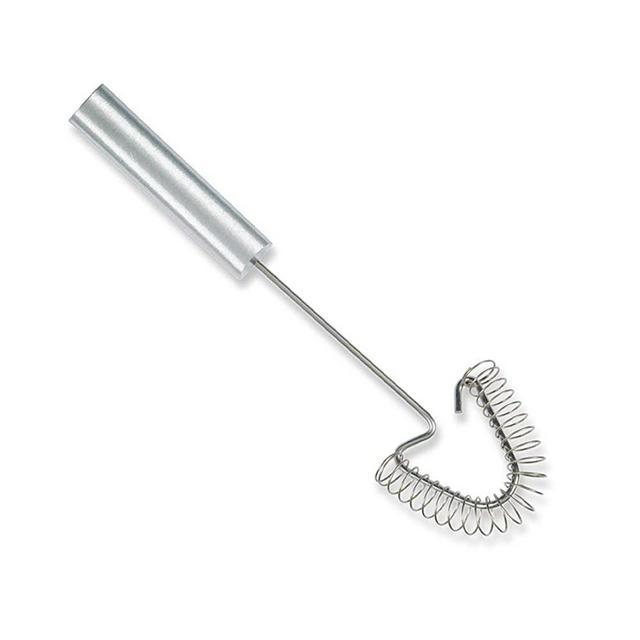 Rada Cutlery Wire Stainless Steel Kitchen Whisk with Brushed Aluminum, 9-3/8 Inches, Silver Handle