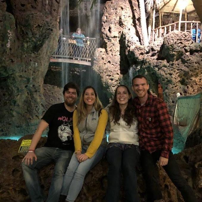 At Casa Bonita with good friends Hayley and Evan!