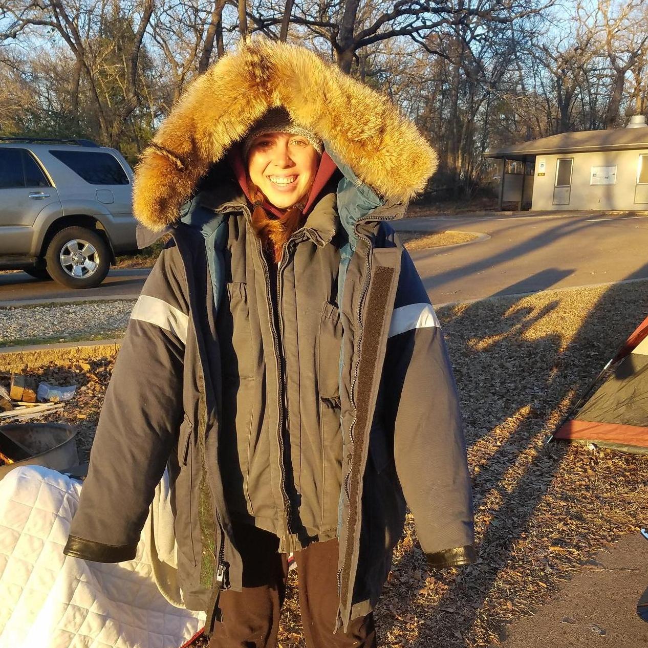 When you've already planned to go camping and it's 25 degrees outside for the first time in decades....good thing one of us is Alaskan!