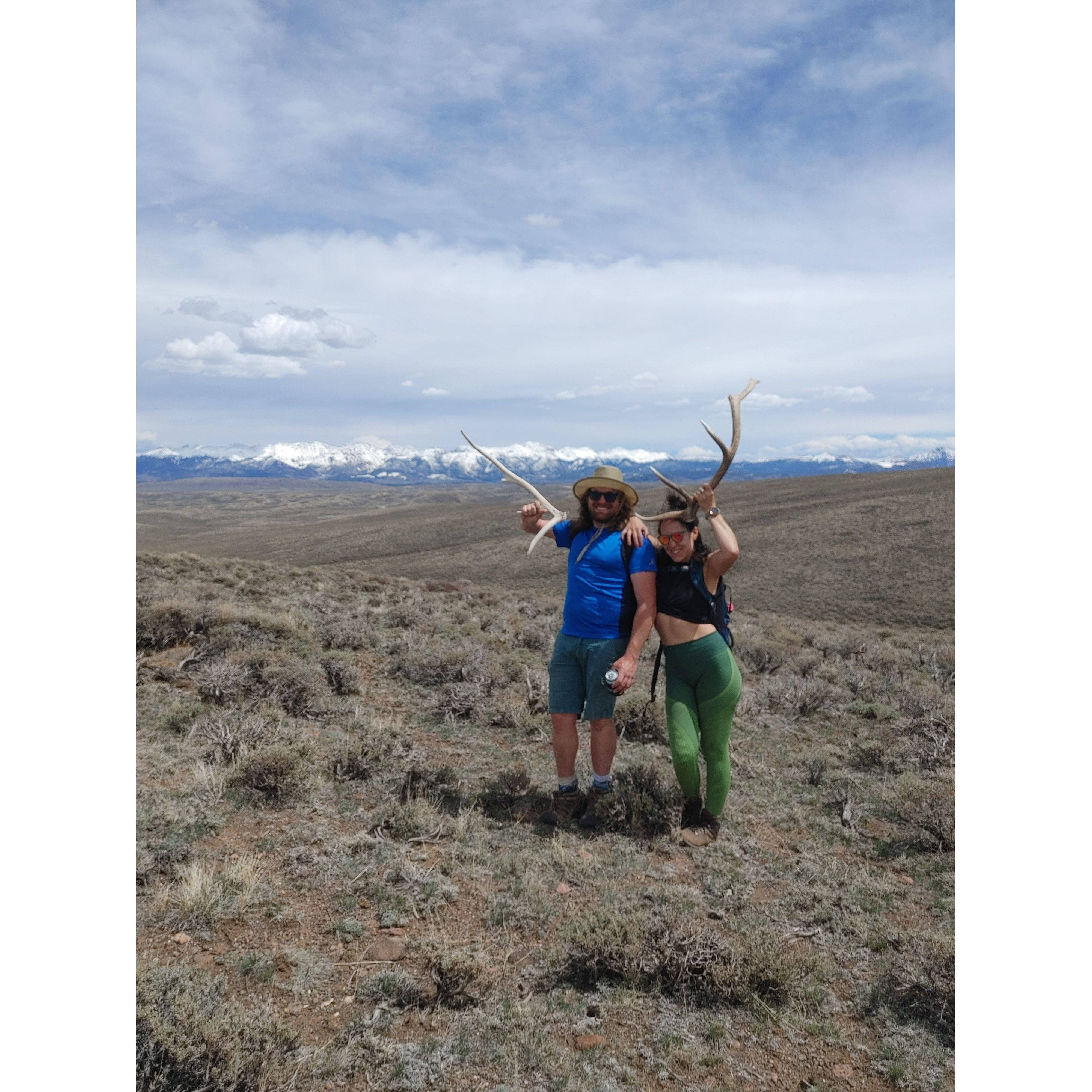 Our first shed hunt together