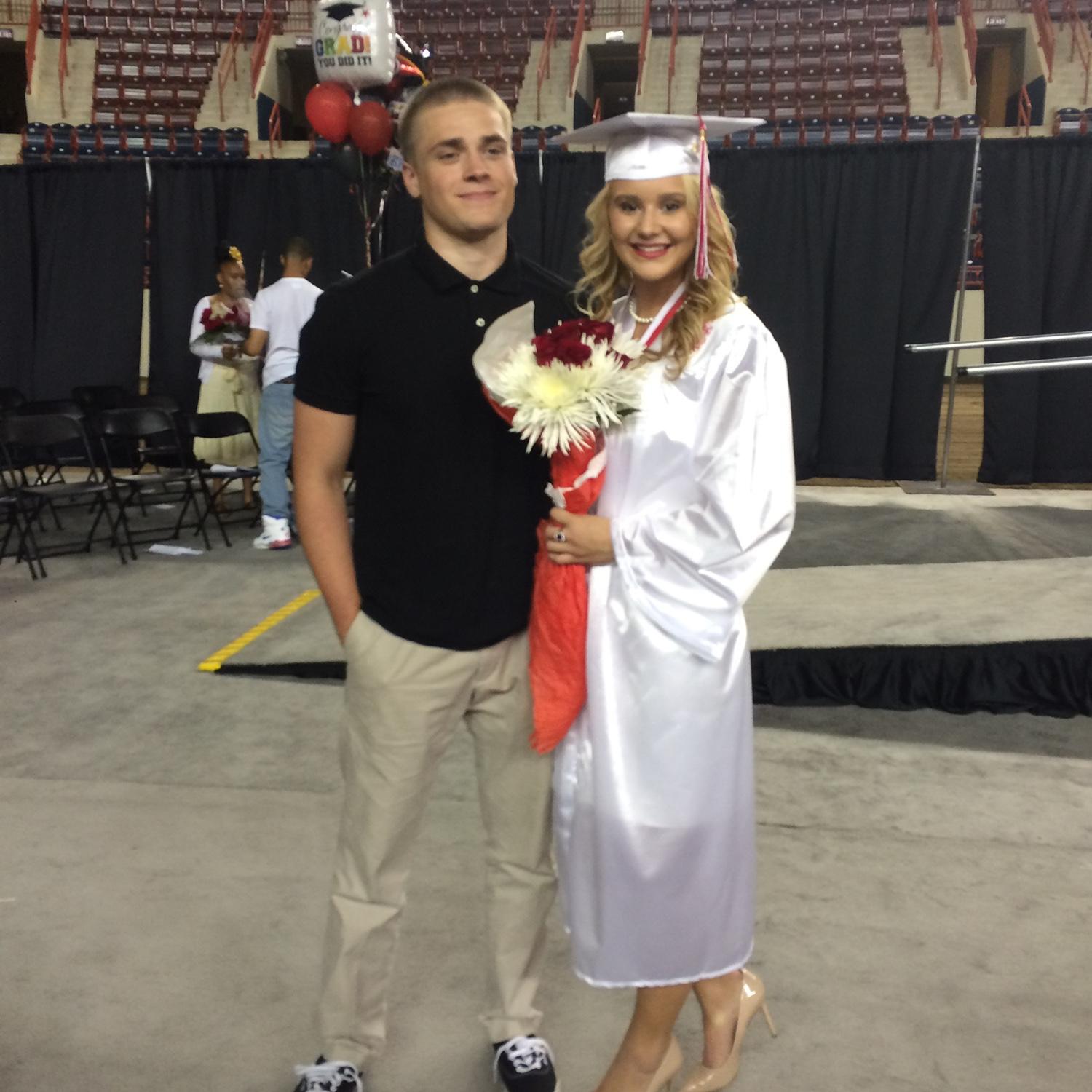 Justine’s high school graduation.