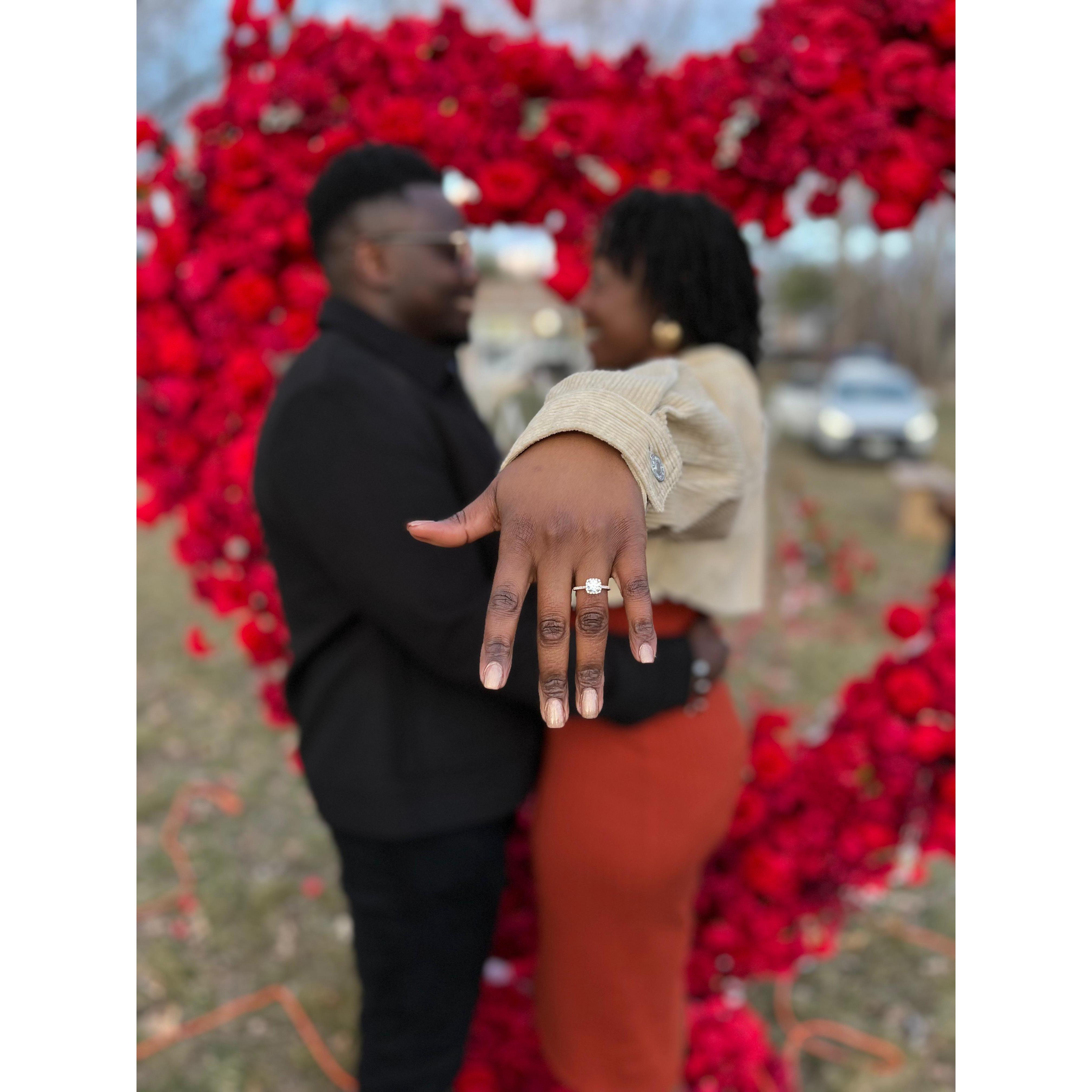 First picture as an engaged couple!